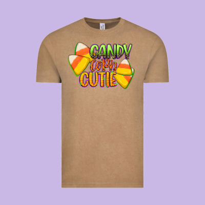 Candy Corn Cutie Vintage Tee Designed By Cowgirlartshop