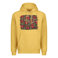 Antique Gold Easter Butterflies Background Premium Hoodie - RanaPortraitStore