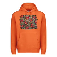Carrot Easter Butterflies Background Premium Hoodie - RanaPortraitStore
