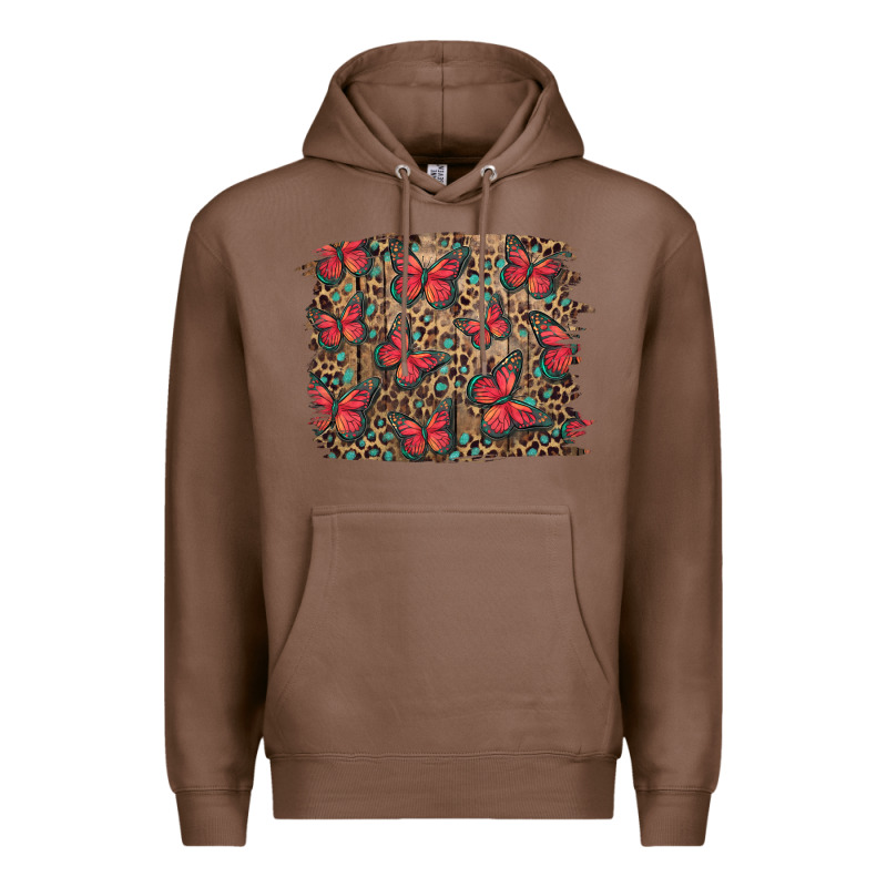 Easter Butterflies Background Premium Hoodie by RanaPortraitStore | Teevron