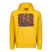 Lemon Easter Butterflies Background Premium Hoodie - RanaPortraitStore