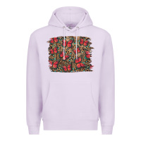 Lilac Easter Butterflies Background Premium Hoodie - RanaPortraitStore