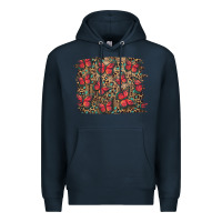 Navy Easter Butterflies Background Premium Hoodie - RanaPortraitStore