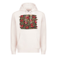 Pale Pink Easter Butterflies Background Premium Hoodie - RanaPortraitStore