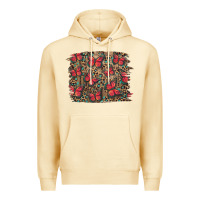 Pina Colada Easter Butterflies Background Premium Hoodie - RanaPortraitStore