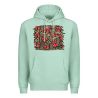Seafoam Easter Butterflies Background Premium Hoodie - RanaPortraitStore