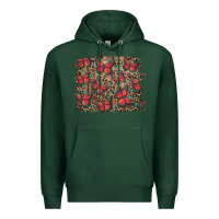 Sports Green Easter Butterflies Background Premium Hoodie - RanaPortraitStore