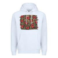 White Easter Butterflies Background Premium Hoodie - RanaPortraitStore