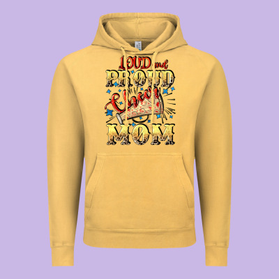 Loud And Proud Cheer Mom Mother's Day Vintage Hoodie Designed By Cowgirlartshop