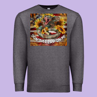Rattle Snake Don't Tread On Me Tumbler Premium Sweatshirt Designed By Barkaloodesign