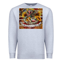 Heather Grey rattle snake don't tread on me tumbler Premium Sweatshirt - BarkalooDesign