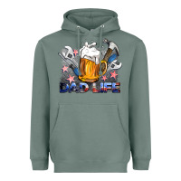 Sage dad life beer and tools Heavyweight Hoodie - BarkalooDesign