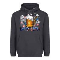 Smoke dad life beer and tools Heavyweight Hoodie - BarkalooDesign