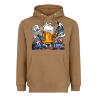 Toasted Coconut dad life beer and tools Heavyweight Hoodie - BarkalooDesign