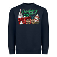 Navy christmas vibes Heavyweight Sweatshirt - SublimationCraftShop