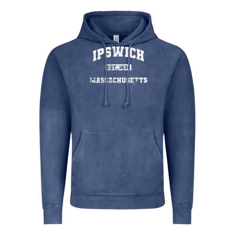 Ipswich Massachusetts Ma Vintage State Athletic Style Vintage Hoodie by trangStudio | Teevron