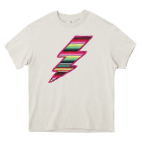 Pink Serape Lightning Heavy Core Tee | Teevron