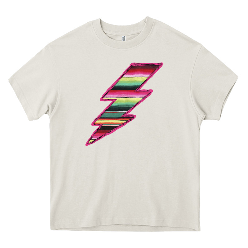 Pink Serape Lightning Heavy Core Tee by Bettercallsaul | Teevron