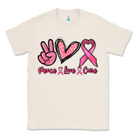 Natural Peace love cure Cancer Awareness Classic Tee - HowdyJamesFarm