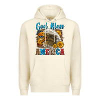 Sandshell God Bless America Premium Hoodie - LillyAllenDesigns
