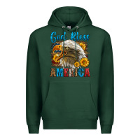 Sports Green God Bless America Premium Hoodie - LillyAllenDesigns