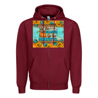 Burgundy Tis' The Season To Be Grateful Zipper Hoodie - Artiststas