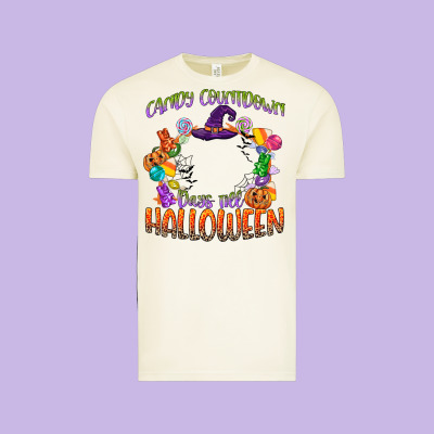 Candy Countdown Days Till Halloween Vintage Tee Designed By Cowgirlartshop