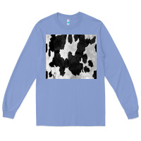 Colony Blue Black White Cowhide Tumbler Long Sleeve Tee - CowCowDesign