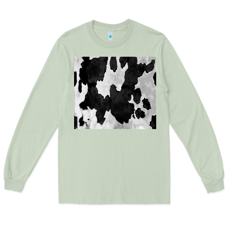 Black White Cowhide Tumbler Long Sleeve Tee by CowCowDesign | Teevron