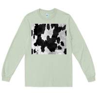 Matcha Black White Cowhide Tumbler Long Sleeve Tee - CowCowDesign