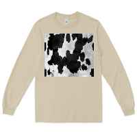 Mushroom Black White Cowhide Tumbler Long Sleeve Tee - CowCowDesign