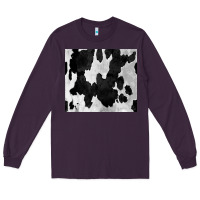 Plum Black White Cowhide Tumbler Long Sleeve Tee - CowCowDesign
