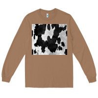 Toasted Coconut Black White Cowhide Tumbler Long Sleeve Tee - CowCowDesign