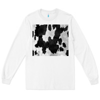 White Black White Cowhide Tumbler Long Sleeve Tee - CowCowDesign
