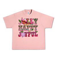 Salmon jolly happy joyful pink christmas Urban Heavy Tee - CowGirlArtShop