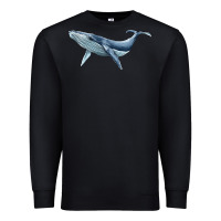 Black humpback whale Premium Sweatshirt - BarkalooDesign