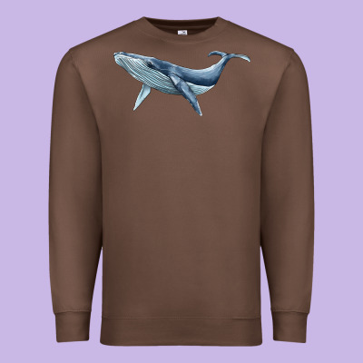 Humpback Whale Premium Sweatshirt Designed By Barkaloodesign