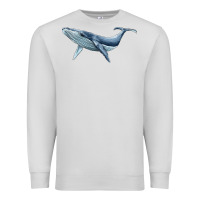 Dove Grey humpback whale Premium Sweatshirt - BarkalooDesign