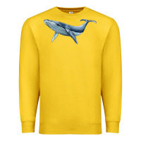 Lemon humpback whale Premium Sweatshirt - BarkalooDesign
