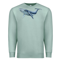 Seafoam humpback whale Premium Sweatshirt - BarkalooDesign