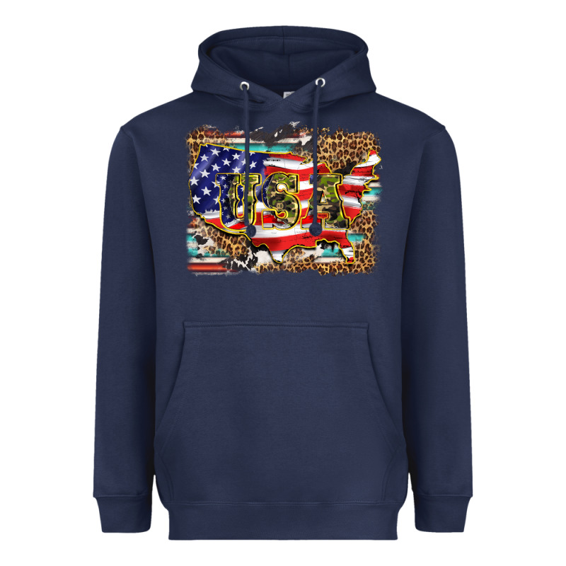 Western America Map Usa Heavyweight Hoodie by BarkalooDesign | Teevron