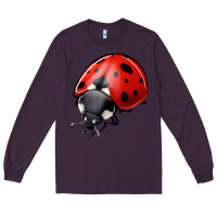 Plum ladybug Long Sleeve Tee - Jasminsmagicworld