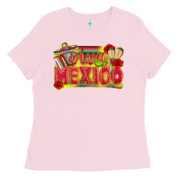 Bubblegum Pink Viva Mexico Ladies Tee - texasbilliewilder