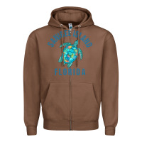 Chestnut sanibel island beach design  sea turtle illustration gift pullover hoo Zipper Hoodie - trangStudio
