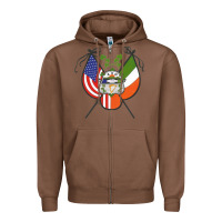 Chestnut Ancient Order of Hibernians Premium Zipper Hoodie - trangStudio