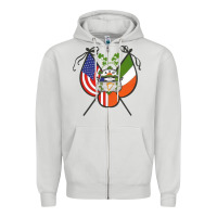 Dove Grey Ancient Order of Hibernians Premium Zipper Hoodie - trangStudio