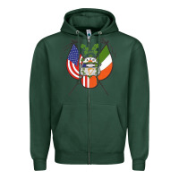 Sports Green Ancient Order of Hibernians Premium Zipper Hoodie - trangStudio