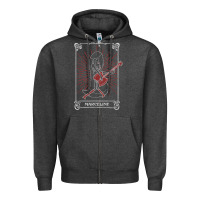 Charcoal Heather adventure time halloween marceline tarot card Zipper Hoodie - trangStudio
