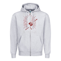 Heather Grey adventure time halloween marceline tarot card Zipper Hoodie - trangStudio