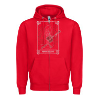 Red adventure time halloween marceline tarot card Zipper Hoodie - trangStudio